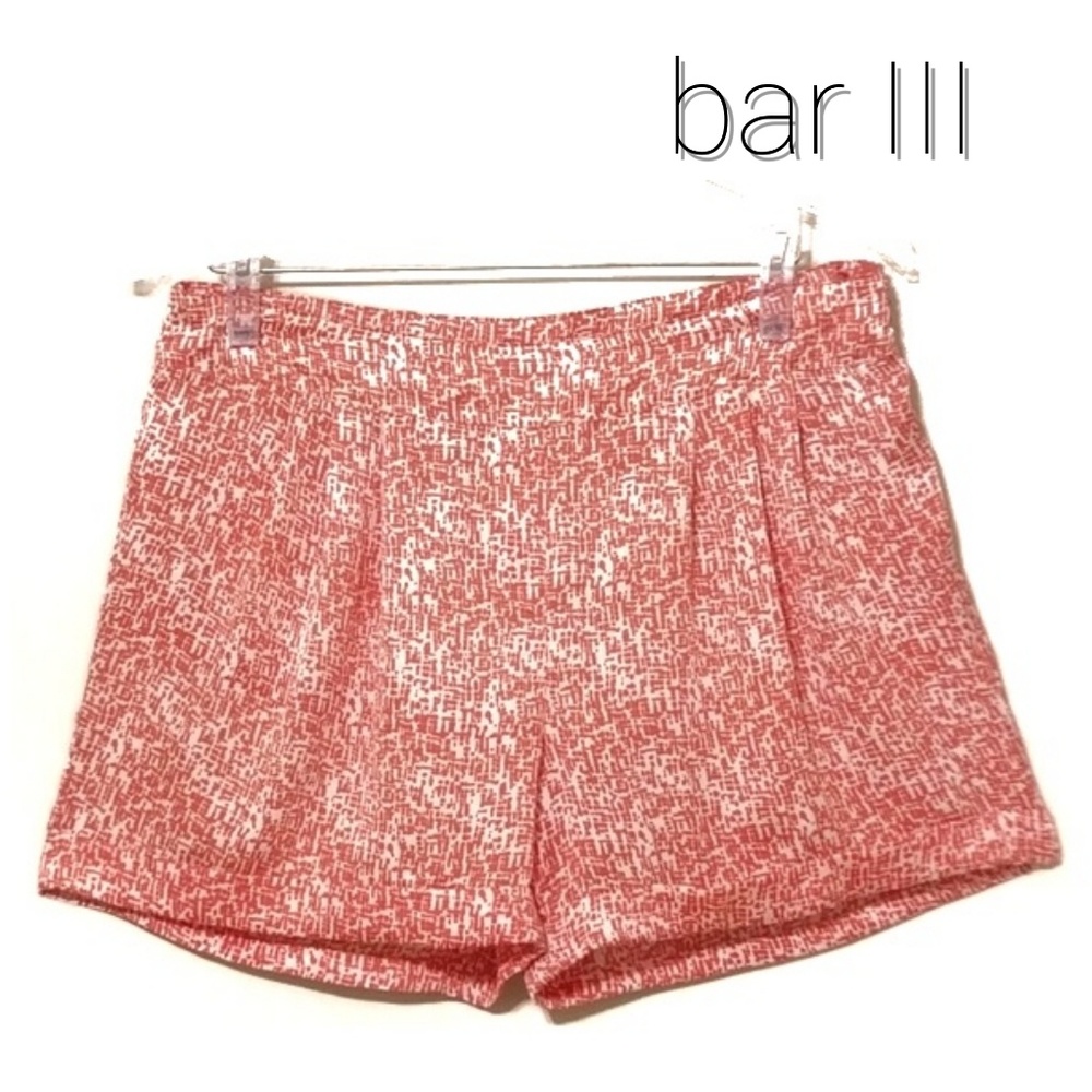 🔥Silky Print Cuffed Dress Shorts EUC